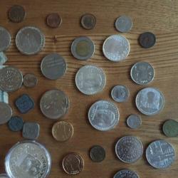 Diverse Nederlandse munten en een aantal ecu- munten