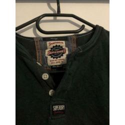 Superdry shirt donkergroen maat s polo
