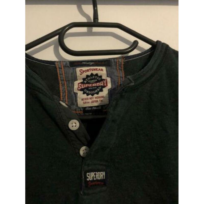 Superdry shirt donkergroen maat s polo