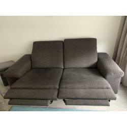 Mooie twee persoonsbank met relax stand