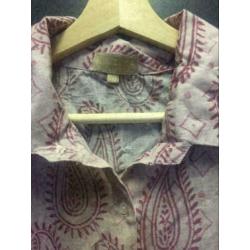 Paisley print zomer blouse,maat: l/xl