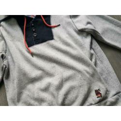 DENIM STUFF aparte grijze trui/ sweater maat XXL (KG231)
