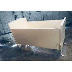 Retro vintage ledikant wieg babybed wit uniek