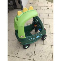 Little tikes cozy coupe loopauto dino met nieuwe stickers