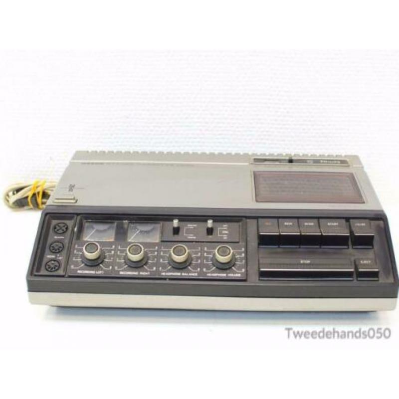 Philips vintage Stereo cassettedeck 83876