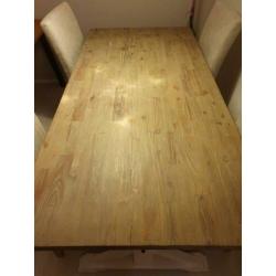 Eettafel met 4 stoelen