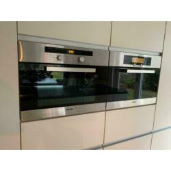 Moderne greeploze EILAND keuken+MIELE+GRANIET GEDEMONTEERD