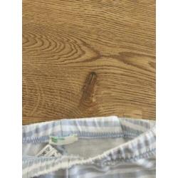 Broek blauw wit streep Benetton maat 74