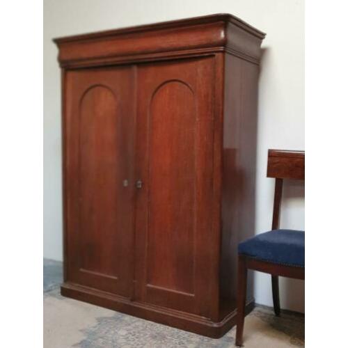 ~~ Antieke stoere landelijke eikenhouten sobere poortkast ~~