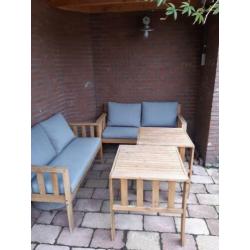 Loungeset hout 4 personen - High Dining