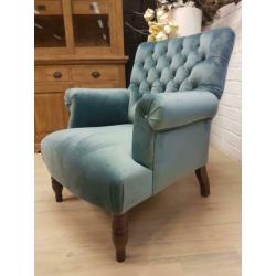 *ACTIE* Mooie Landelijke Gecapitonneerde Fauteuil Arthur (5)