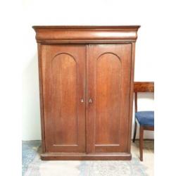 ~~ Antieke stoere landelijke eikenhouten sobere poortkast ~~