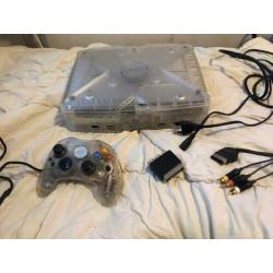 Xbox original crystal clear modded 120gb hdd EVOX