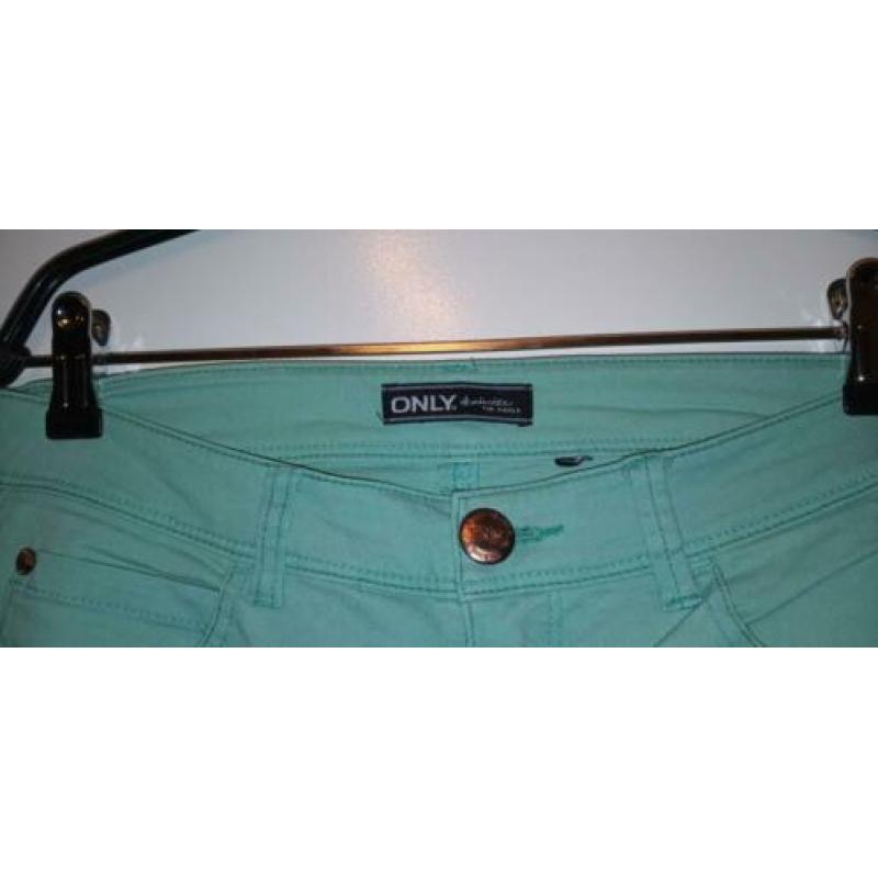 Mintgroene skinny jeans broek van Only ... Maat 36 / 32