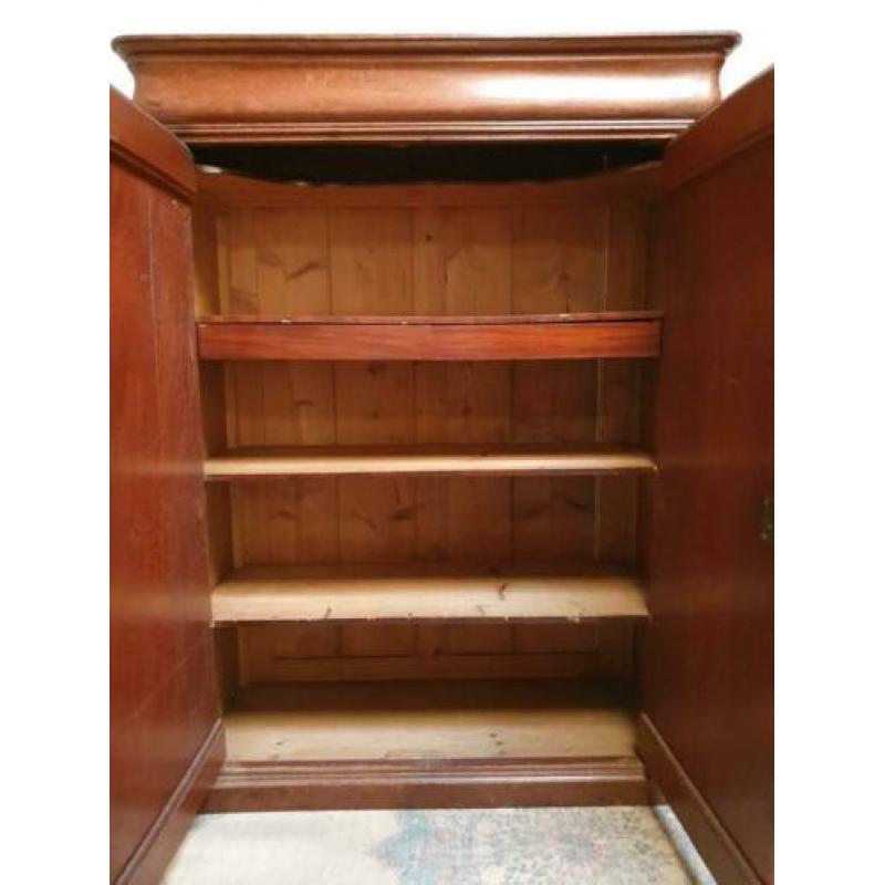 ~~ Antieke stoere landelijke eikenhouten sobere poortkast ~~