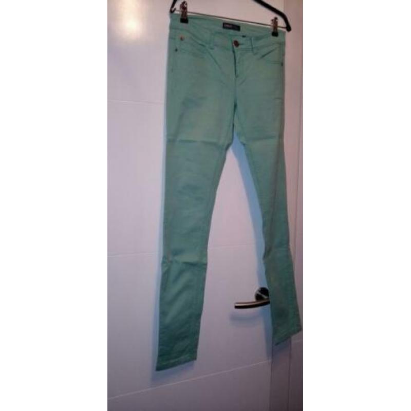Mintgroene skinny jeans broek van Only ... Maat 36 / 32