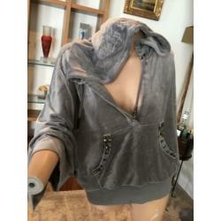 FAITH Sweater met capuchon en studs, maat L VELOURS