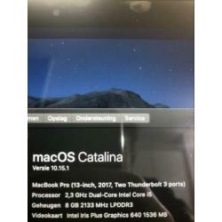 Macbook pro 2017 13’ 256SSD 8GB 2.3GHz Apple care+