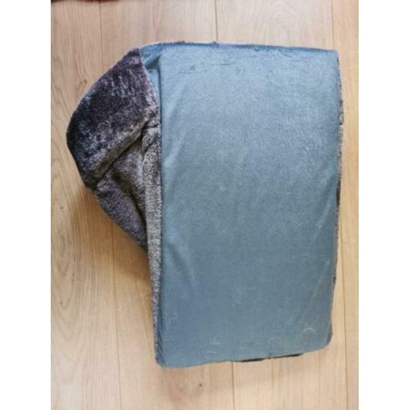 Katten slaapzak tunnel kattenzak grijs ZGAN Beeztees Teddy