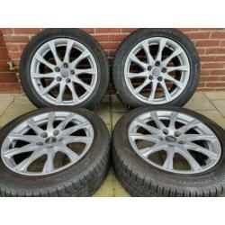 5x112 Origineel AUDI velgen 17 inch + 4 seizoenbanden 6mm