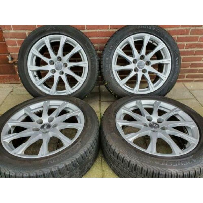 5x112 Origineel AUDI velgen 17 inch + 4 seizoenbanden 6mm