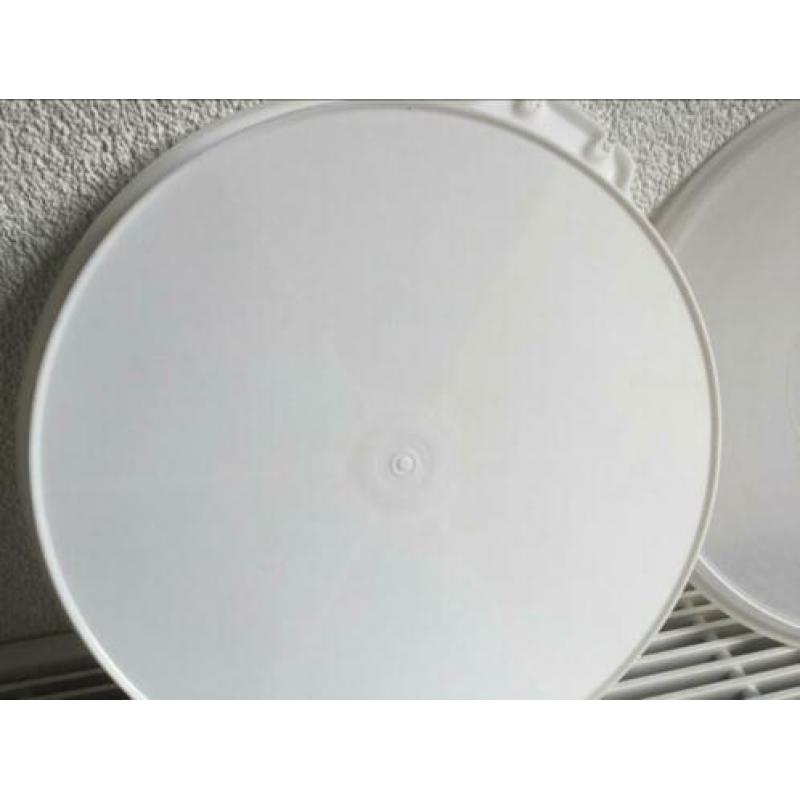 Grote 6 vaks serveer schaal Tupperware deksel