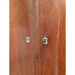 ~~ Antieke stoere landelijke eikenhouten sobere poortkast ~~