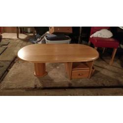 Keurige volledig eiken salontafel