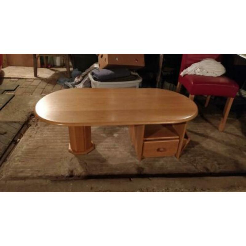 Keurige volledig eiken salontafel