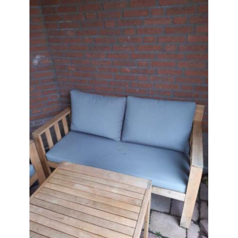 Loungeset hout 4 personen - High Dining