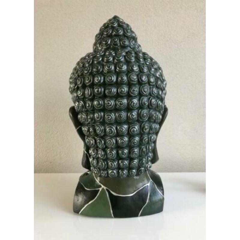 Boeddha buddha beeld hoofd origineel groen
