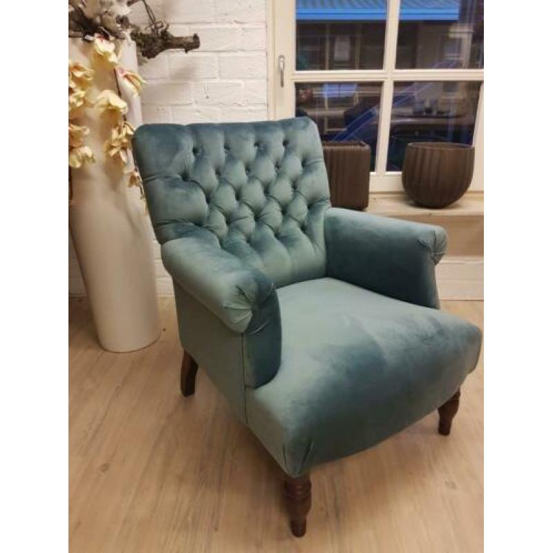 *ACTIE* Mooie Landelijke Gecapitonneerde Fauteuil Arthur (5)