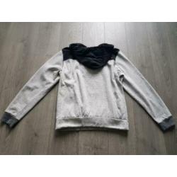 DENIM STUFF aparte grijze trui/ sweater maat XXL (KG231)