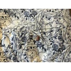 Printbroek blauw/off white, maat 38