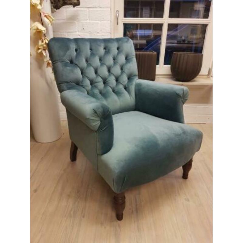 *ACTIE* Mooie Landelijke Gecapitonneerde Fauteuil Arthur (5)