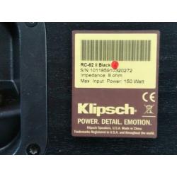 Klipsch RC62 II centerspeaker *ZGAN*