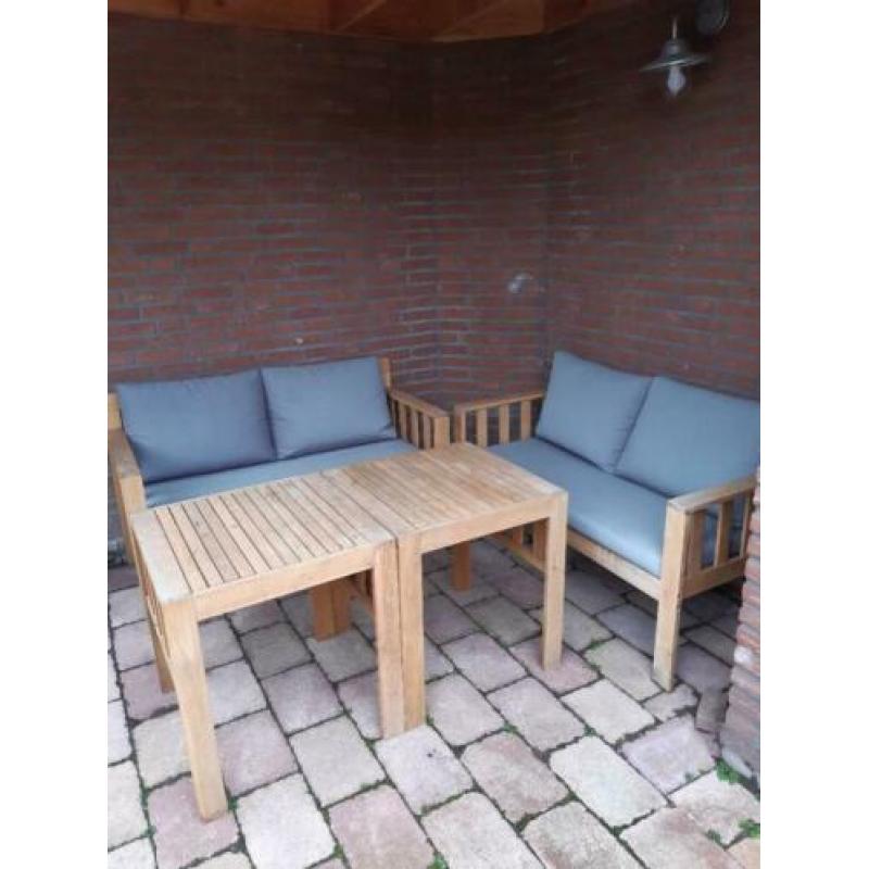 Loungeset hout 4 personen - High Dining