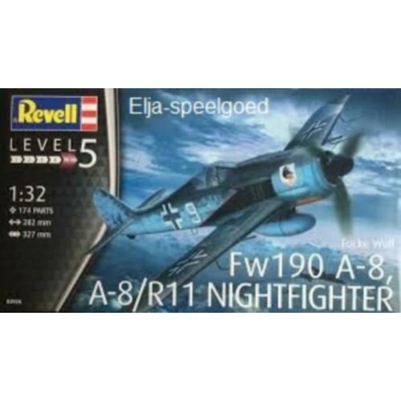 NIEUW Revell 1:32 Focke Wulf FW 190A-8/R11 modelbouw 3926