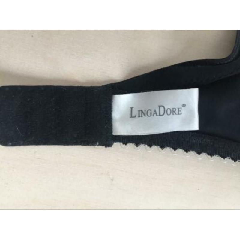Beugel BH LingaDore zwart met wit kant 70D Nieuw