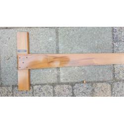 Nostalgische houten tekenbord haak.