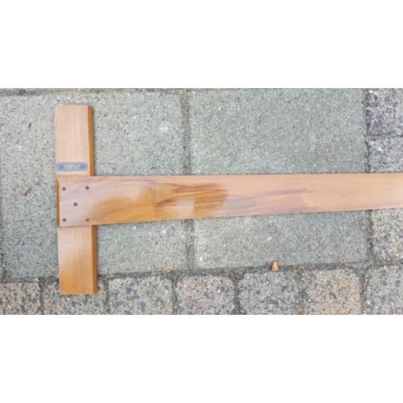 Nostalgische houten tekenbord haak.