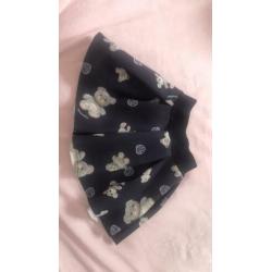 Monnalisa baby beren rok 56 62 maat 3M als nieuw!