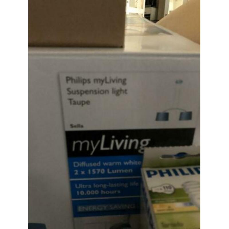 Philips myliving hanglamp Taupe.