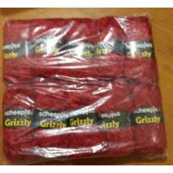 10 bollen Scheepjes Grizzly rood I