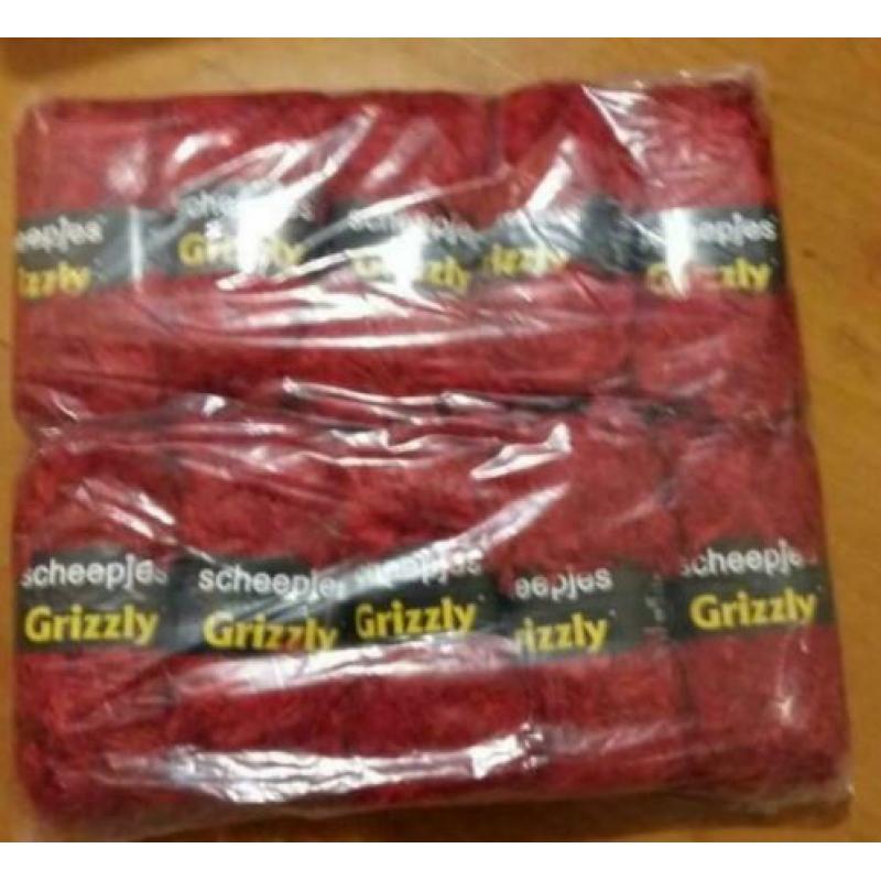 10 bollen Scheepjes Grizzly rood I