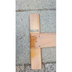 Nostalgische houten tekenbord haak.