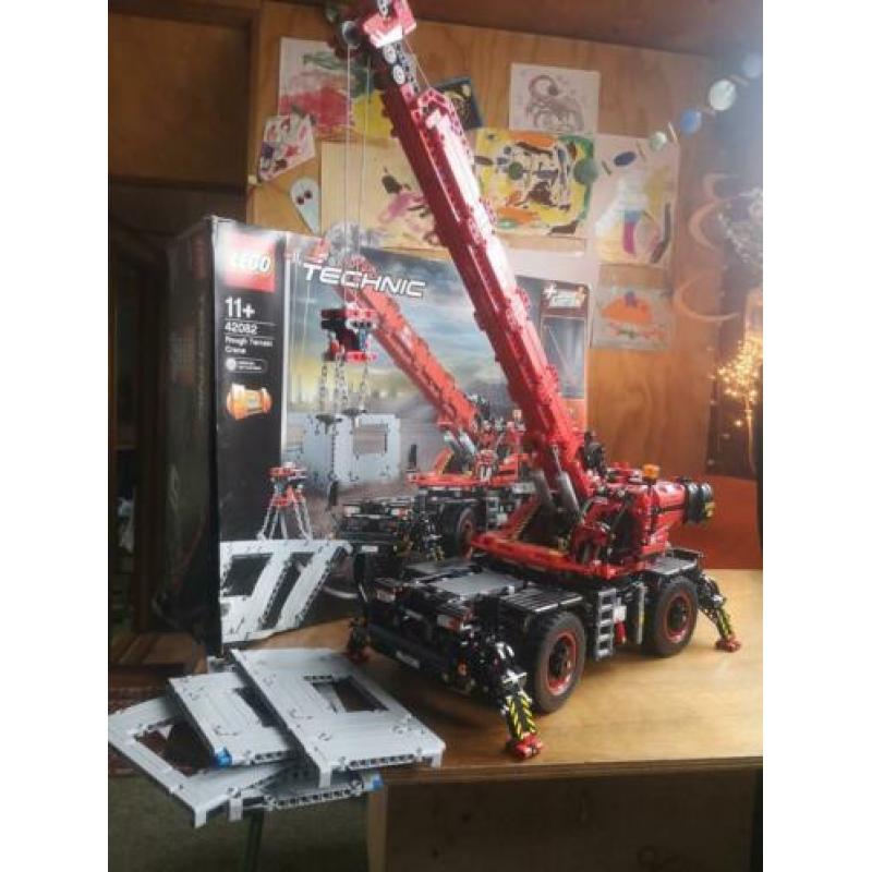 Lego technic 42082 roughterrain crane, netjes en werkend