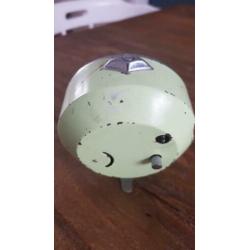 Vintage lichtgroene wekker