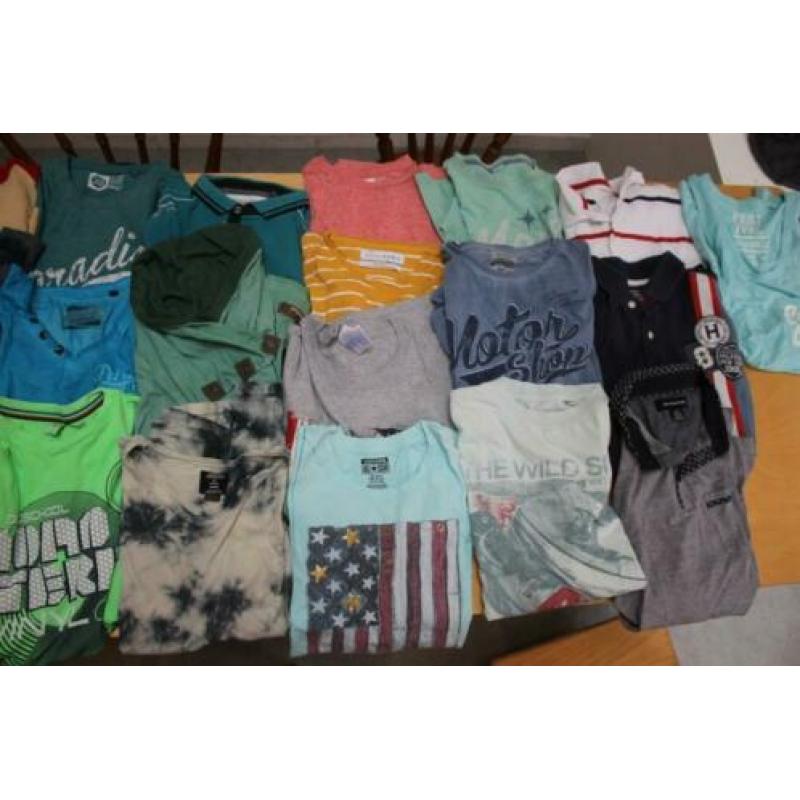 mooi pakket jongen 164 170 Hilfiger Petrol Mc Gregor H&M