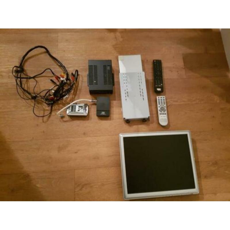Complete schotelset/schotelantenne dak camper 2008
